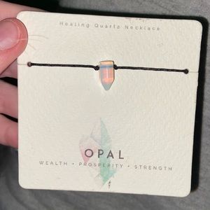 Opal Crystal Necklace